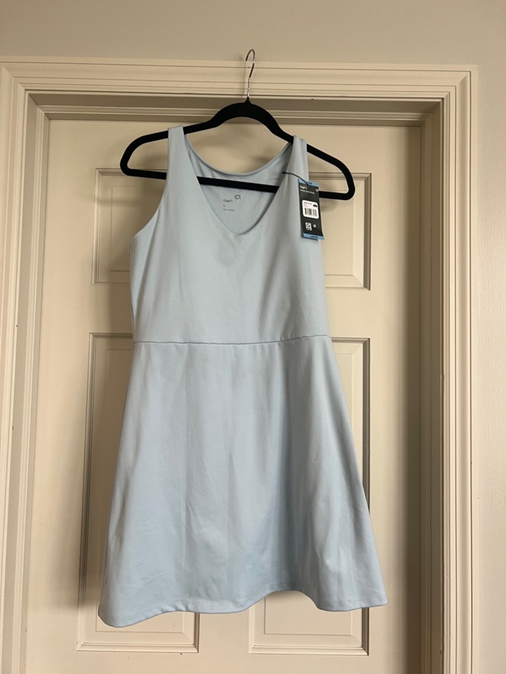GAP Pale Blue Sleeveless A-Line Mini Dress